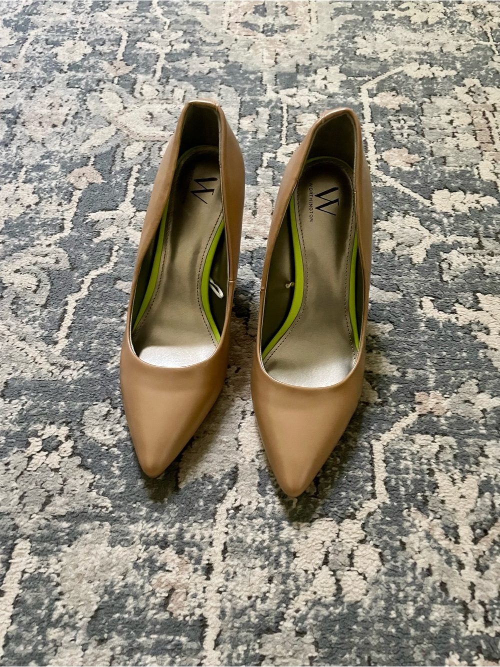 Worthington Women's Pointed-Toe Heels in Camel Brown - Picture 2 of 4